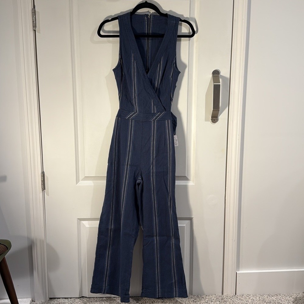 Free people moonlight mile open back jumpsuit